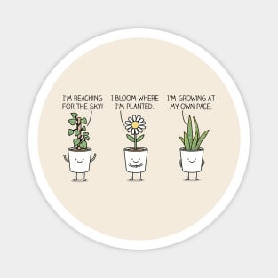 Plant affirmations Magnet